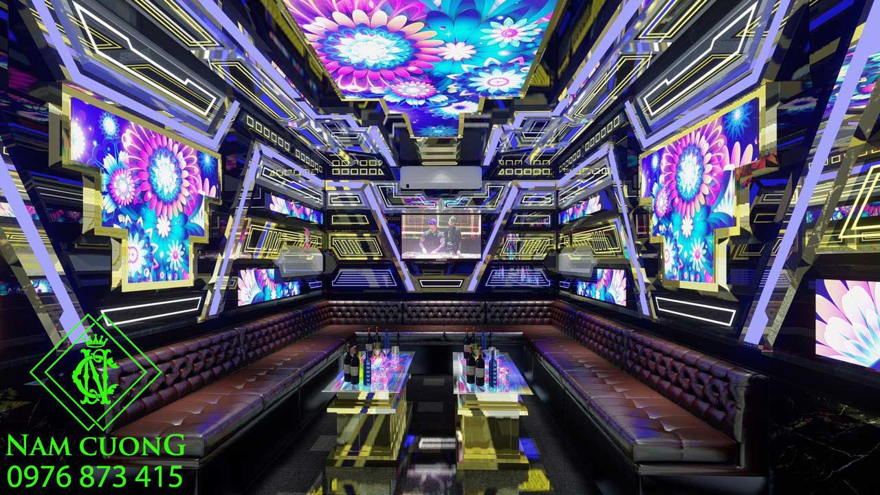 mẫu phòng karaoke hiện đại sang trọng
