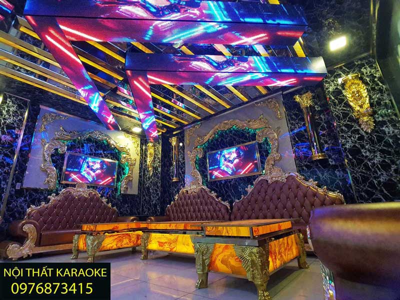 thiết kế phòng karaoke cổ điển